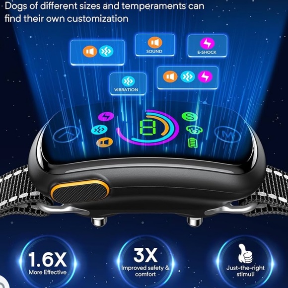 Dog Bark Collar, 2 in 1 Separate & Multiple Customized Beep Vibration - Picture 7 of 7